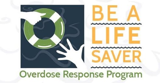 Hand reaching for life raft with the text "Be a Life Saver"