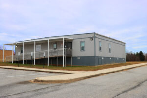 front entrance of Margaret Brent Middle School-Based Health Center