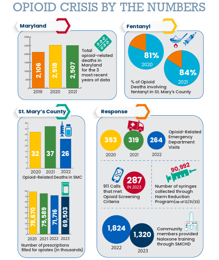 Opioid Crisis by the Numbers Infographic